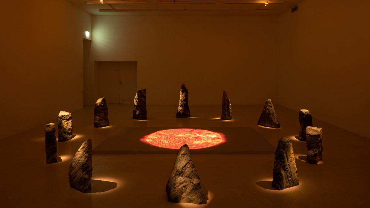 Tabita Rezaire, Mamelles Ancestrales, 2019, rocks, video, color, sound, 61 min. Photo: David Stjernholm